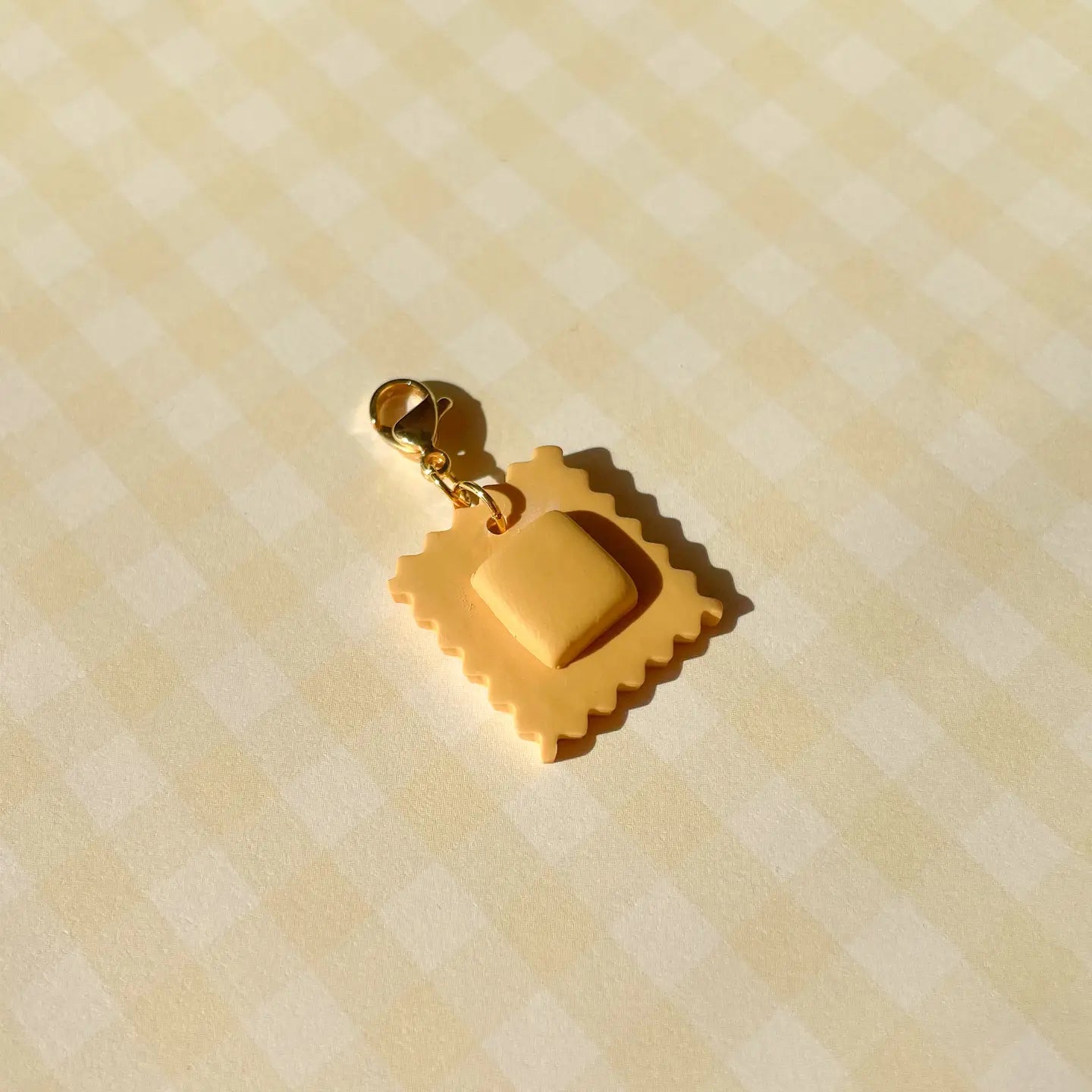 Hand painted ravioli charm