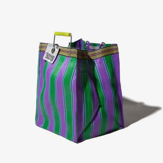 Striped market bag square
