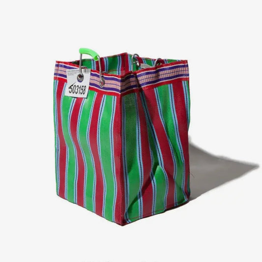 Striped market bag square