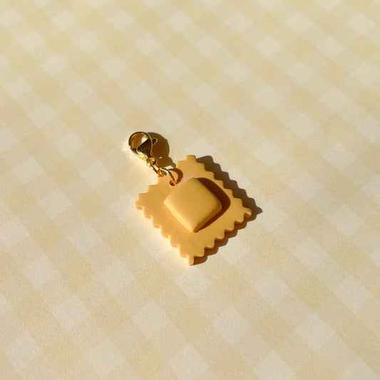 Hand painted ravioli charm